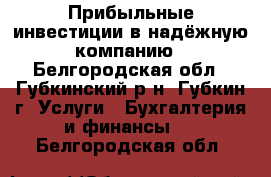 Прибыльные инвестиции в надёжную компанию - Белгородская обл., Губкинский р-н, Губкин г. Услуги » Бухгалтерия и финансы   . Белгородская обл.